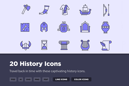20 History Icons