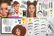 Procreate Portrait Brushes Bundle, a Brush Add-On by Artbykimmyw (Thumbnail 1 of 12)