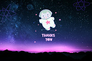 Space Cat - cute characters, a Decorative Illustration by LaVika (Thumbnail 9 of 9)
