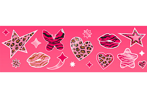Trendy y2k glitter sticker, an Illustration by art PVP - market
