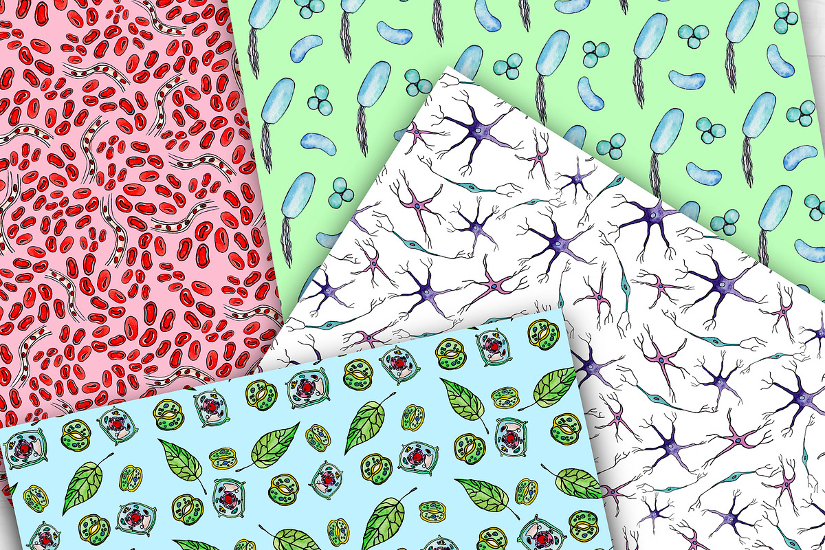 Cell World - Seamless Patterns, a Pattern Graphic by dariakorsunart (Photo 4 of 4)