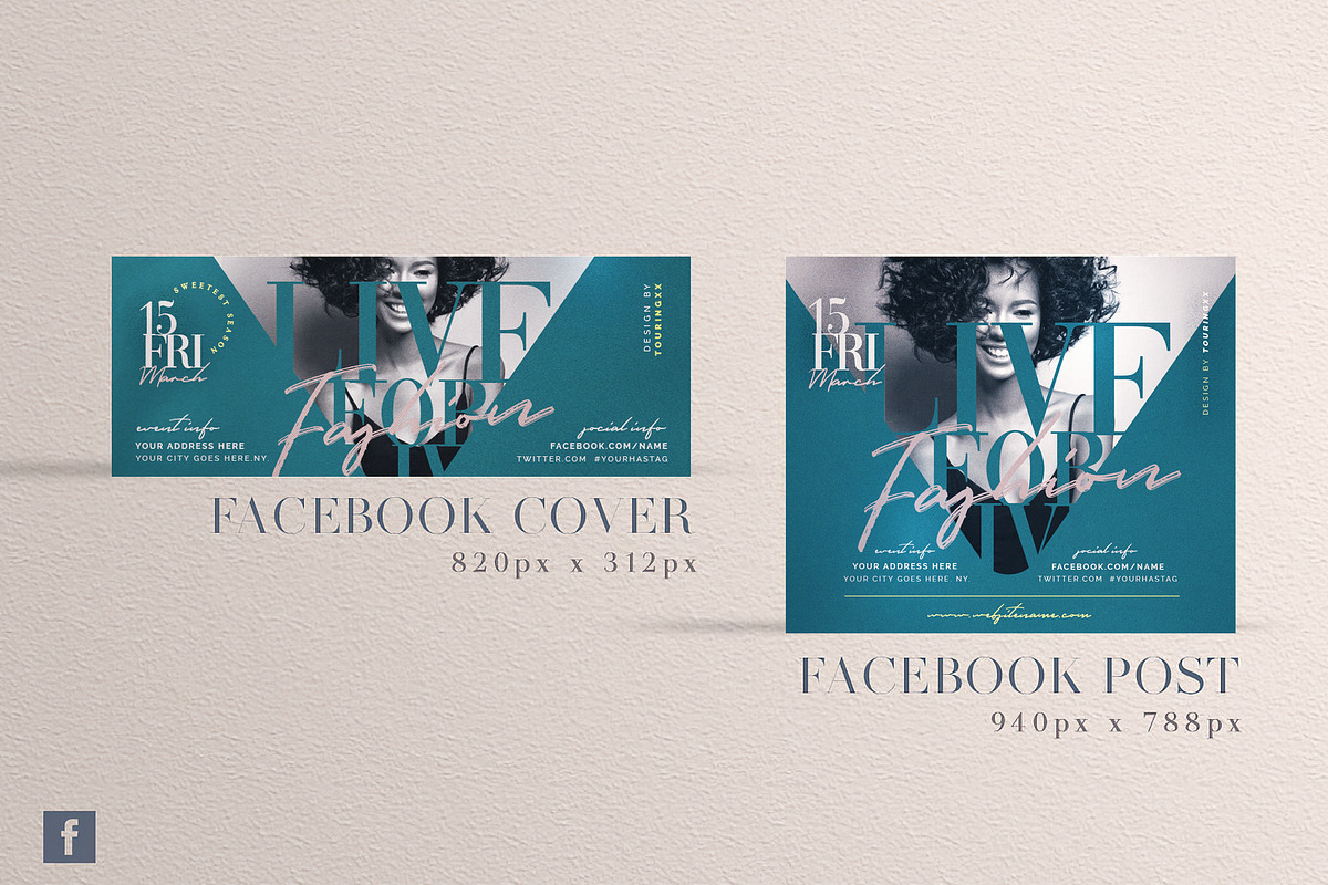 Live For Fashion Social Media Pack, a Social Media Template by Touringxx Creative Studio (Photo 3 of 8)
