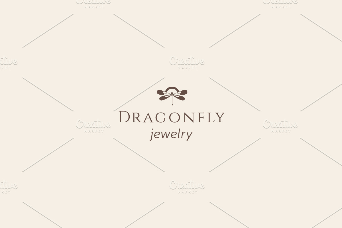 Dragonfly jewelry logo, a Branding & Logo Template by OlgaKiseleva (Photo 2 of 5)