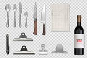 Restaurant menu mockup, a Print Template by S_design (Thumbnail 5 of 6)