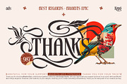 Bharits Epic Typeface, a Serif Font by alit design (Thumbnail 20 of 20)