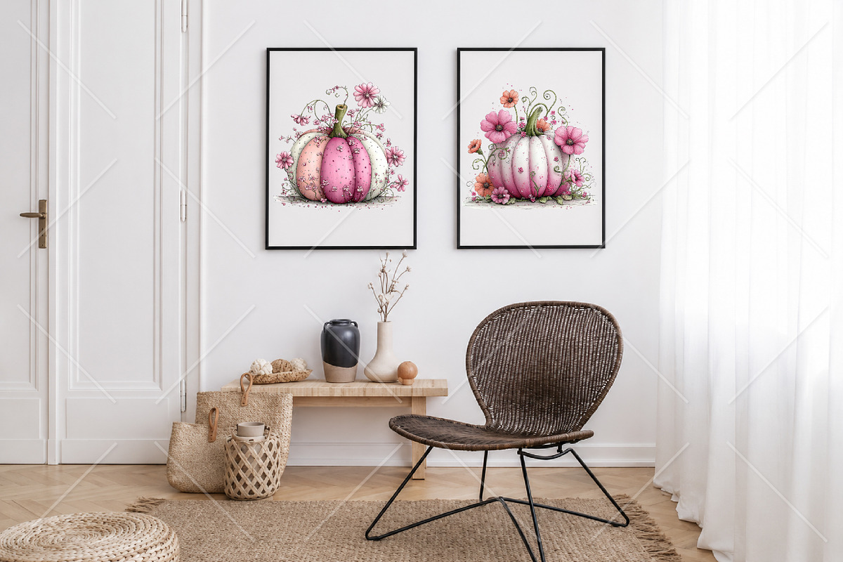 Whimsical Fall Pastel Pumpkin PNG, a Seasonal Illustration by Canvas Craft (Photo 7 of 10)