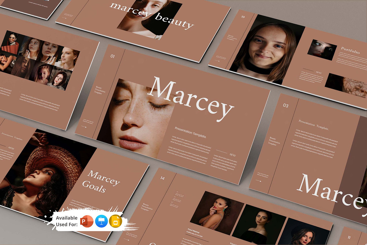 Marcey Presentation Template, a Presentation Template by Analogous Temp (Photo 1 of 5)
