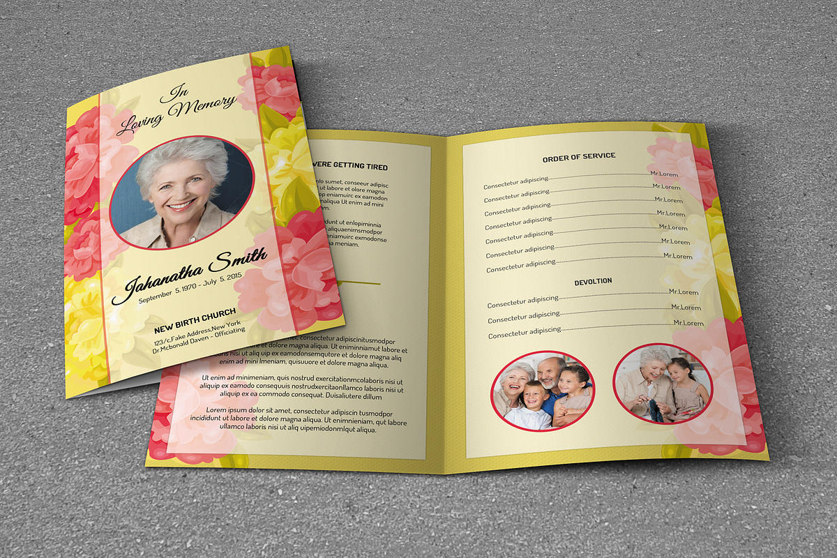 Funeral Program Template-V227, a Brochure Template by Template Shop (Photo 4 of 4)