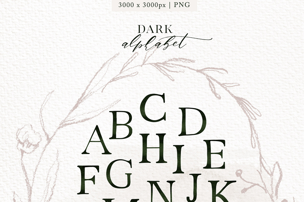 Delicate Greenery Watercolor+Pencil, a Texture Illustration by Inky Jar Design Studio (Photo 12 of 15)