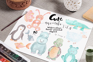 Cute Animals Vol.4 Watercolour