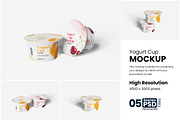 Yogurt Cup Mockup, a Cups & Container Mockup by bimockup (Thumbnail 1 of 6)