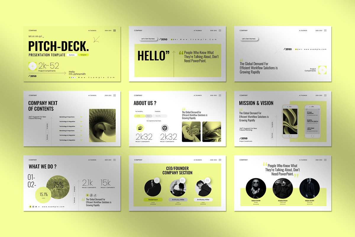 Minimal Pitch-Deck Presentation, a Presentation Template by Slide-Agency (Photo 5 of 9)