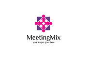 Meeting Mix Logo Template, a Branding & Logo Template by mesuka (Thumbnail 2 of 2)