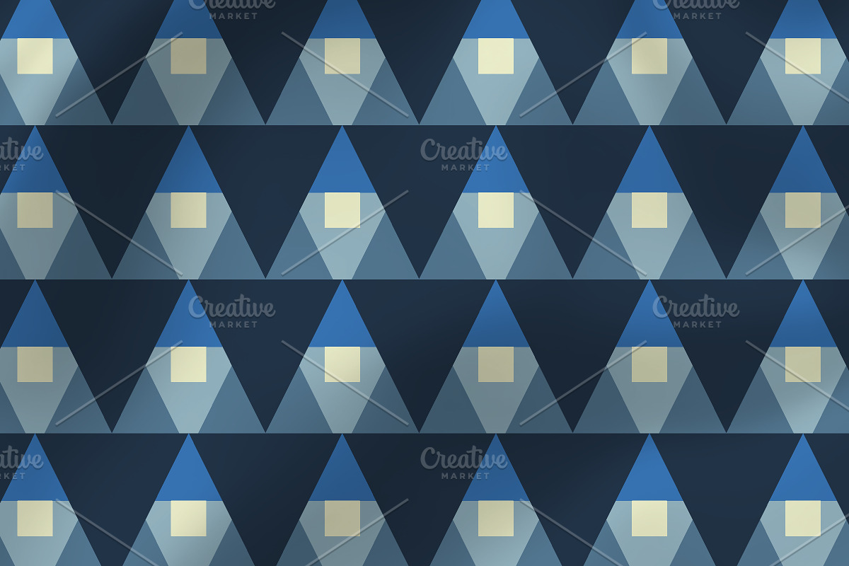 House Grid Geometric Pattern, a Pattern Graphic by Pyopo (Photo 3 of 3)