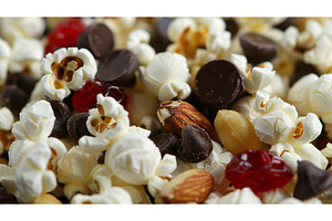 Popcorn Mixed with Chocolate Discs, a Food & Drink Photo by Lermont51