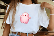 Halloween Pink Ghost, an Illustration by CrexoraLab (Thumbnail 1 of 5)
