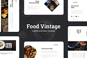 Food Vintage Presentation Template, a Presentation Template by CaDesign (Thumbnail 1 of 6)