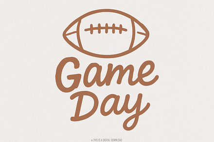 Game Day PNG, Football Digital