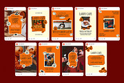 Halloween Cafe Instagram Templates, a Social Media Template by Supanium Studio (Thumbnail 4 of 5)
