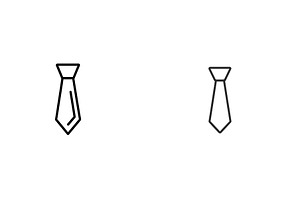Two simple tie designs showcasing, an Illustration by ZinetroN