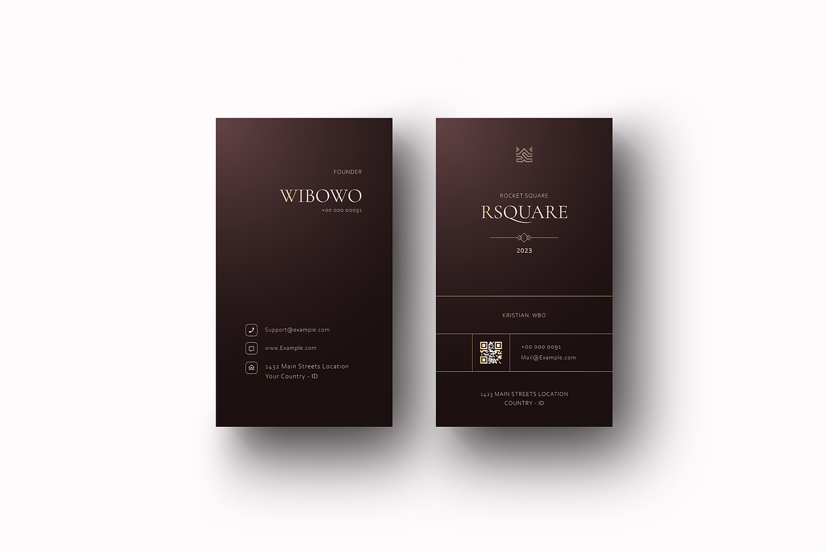 Valerian - Modern Business Cards, a Business Card Template by Ctrl space studio (Photo 4 of 6)