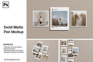 Social Media Post Mockup, a Device Mockup by graphicsecond