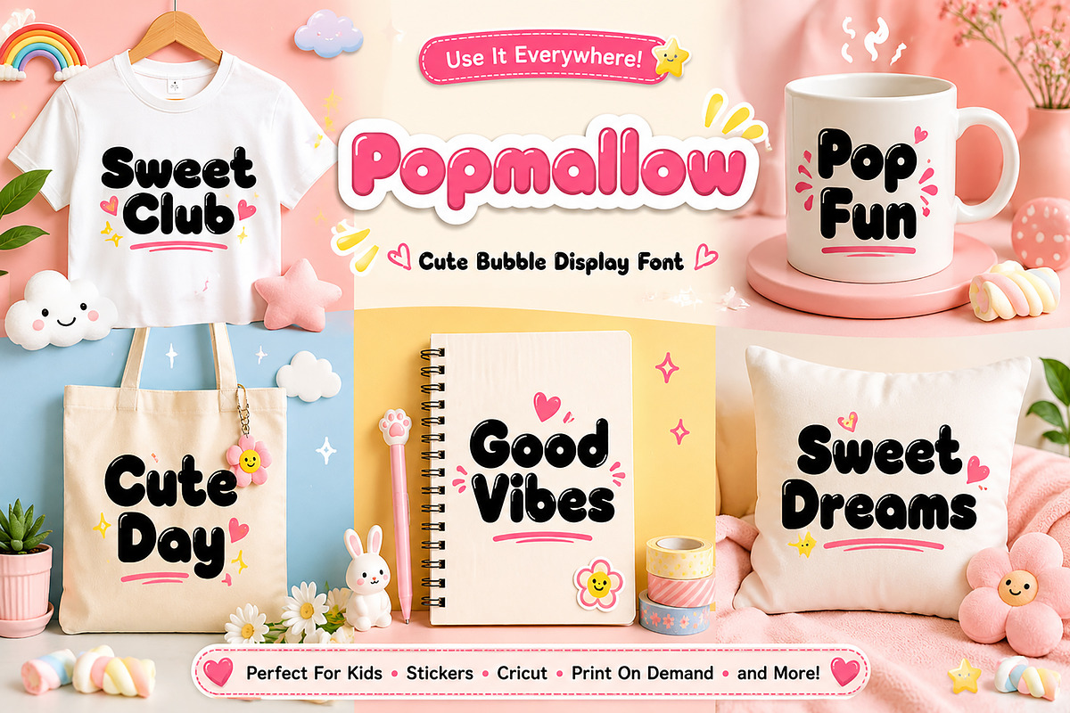 Popmallow, a Slab Serif Font by Wow Magic (Photo 5 of 6)