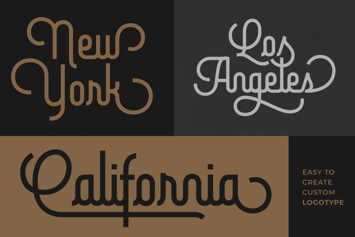 Brotherline - Logotype Font preview 4