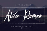 Alva Romeo, a Script Font by beeART (Thumbnail 1 of 5)