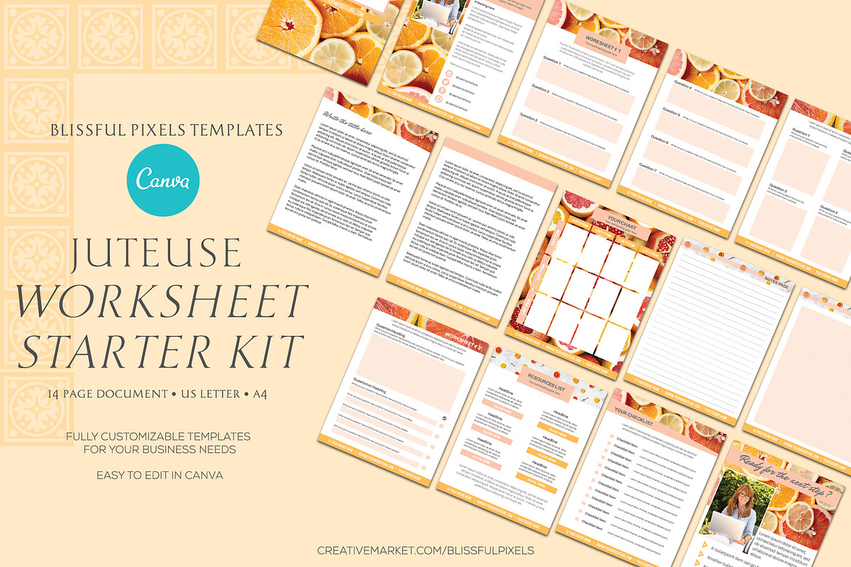 Juteuse - Lead Magnet Worksheets Kit, an Email Template by Blissful Pixels (Photo 4 of 4)