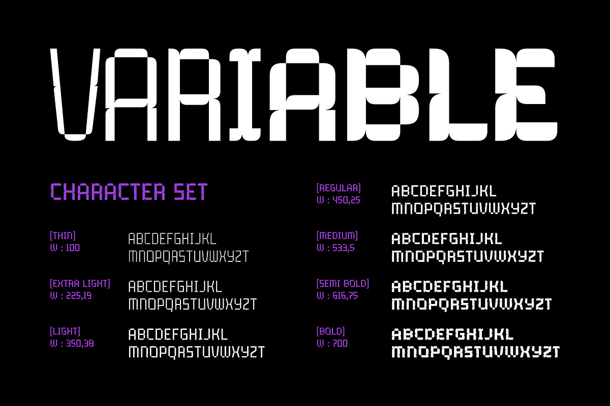 Cutro – Geometric Modular Display, a Sans Serif Font by Drizy (Photo 4 of 10)
