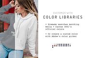 Sweatshirt Hoodie Mockup Bundle, a Hoody Mockup by Moonlit Mocks (Thumbnail 3 of 8)