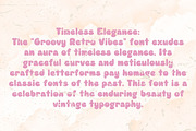 Groovy Retro Vibes - Handwritten, a Handwritten Font by Charmingbear59.design (Thumbnail 3 of 5)