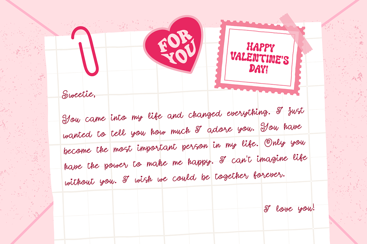 Honey Bloom - Valentine Font Duo, a Handwritten Font by Brown Cupple (Photo 5 of 10)