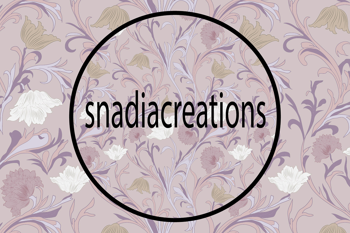 Art Nouveau Botanical Garden, a Pattern Graphic by snadiacreations (Photo 3 of 7)