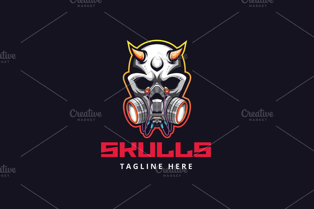 Skull Logo Gaming, a Branding & Logo Template by Artlogs x Modaldesain (Photo 2 of 2)