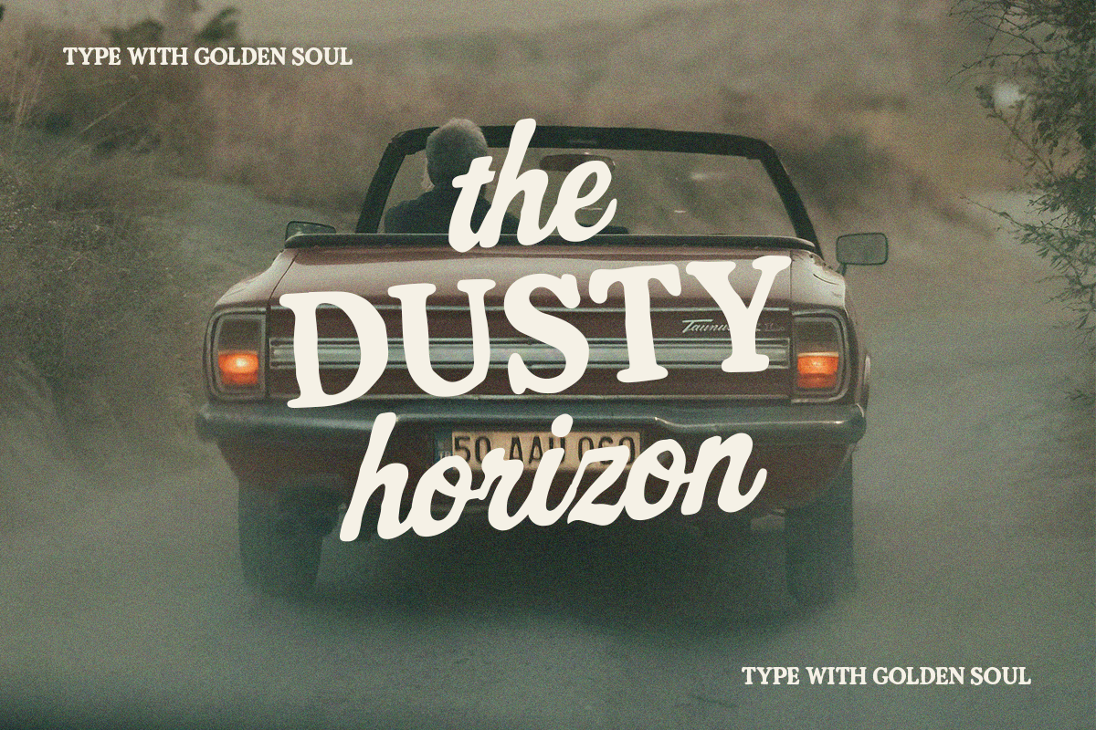 Sundown Gazette – Vintage Display, a Script Font by Creacy Studio (Photo 2 of 9)
