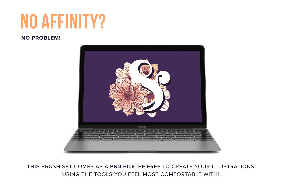 70 Flower Stamp Affinity Brushes, a Brush Add-On by Riveros Illustration (Photo 9 of 9)