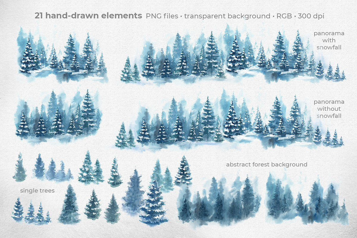 Winter in the Forest, a Decorative Illustration by LeiaSW (Photo 6 of 6)