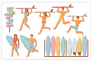 37 Surfing Elements, a Graphic by monkik (Thumbnail 2 of 10)