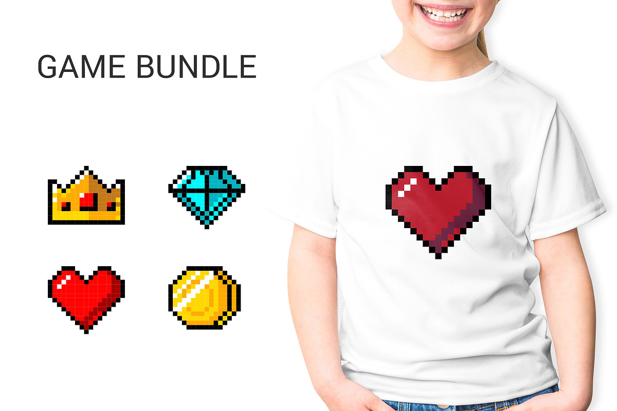 Pixel art bundle for gamers., an Icon by Nomber_86 (Photo 2 of 4)