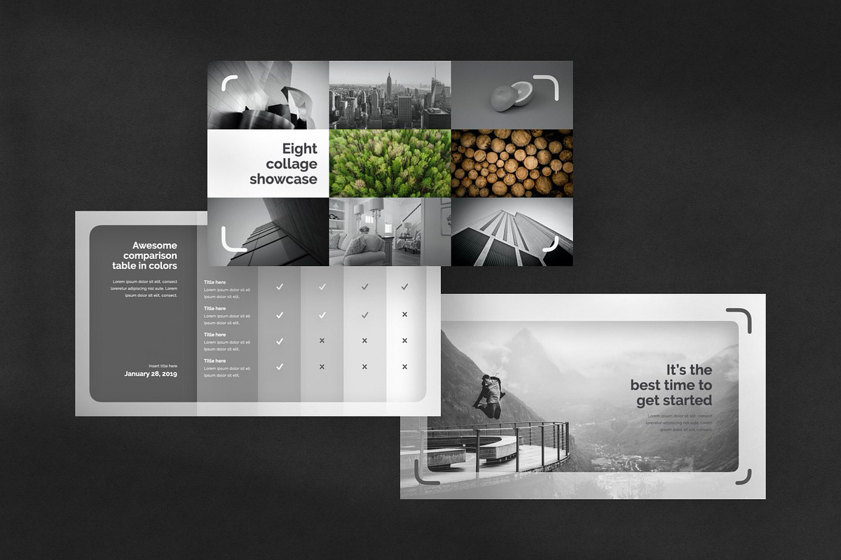 Square PowerPoint Template, a Presentation Template by Creathrive Design (Photo 4 of 8)