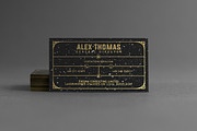 Gold And Black Business Card, a Business Card Template by Marvel (Thumbnail 1 of 5)
