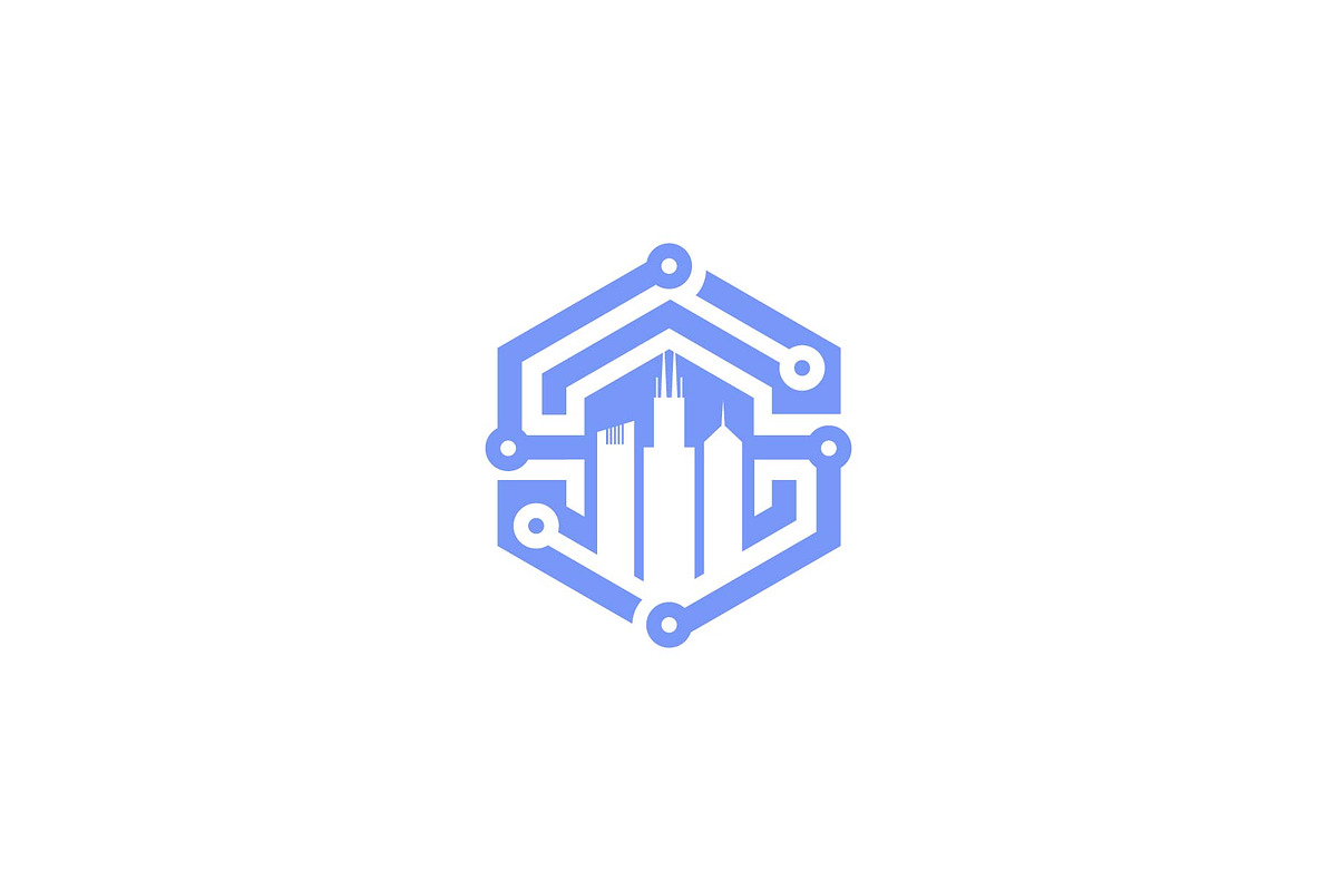 digital town logo, a Branding & Logo Template by ZHR Creative