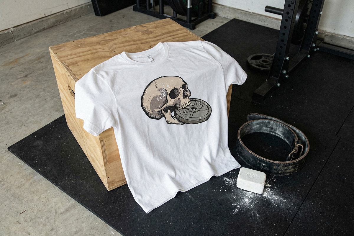 Skull With 45 LB Weight Plate PNG, an Illustration by SharpMarketplace (Photo 2 of 3)