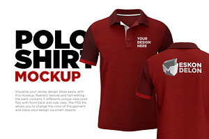 Polo Shirt Mockup Psd