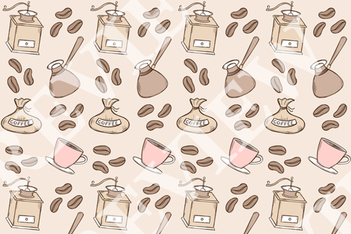 Coffee Time Digital Paper preview 3
