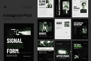 Bio Digital Signal Editorial, a Social Media Template by Pitchlook.Studio