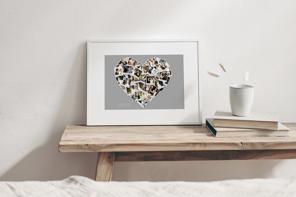 Love Heart Photo Collage Template, a Social Media Template by DesignerCandies (Photo 4 of 5)
