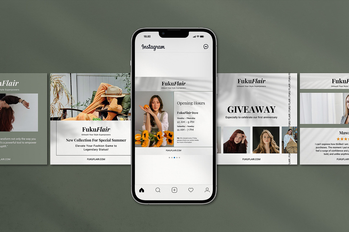 Fuku Flair | Fashion Canva Template, a Social Media Template by prajapixels (Photo 4 of 5)